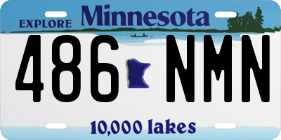MN license plate 486NMN