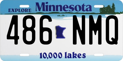 MN license plate 486NMQ