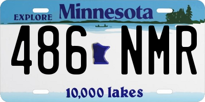 MN license plate 486NMR