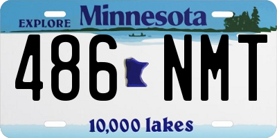 MN license plate 486NMT