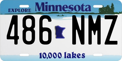 MN license plate 486NMZ