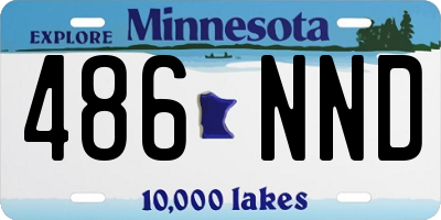 MN license plate 486NND