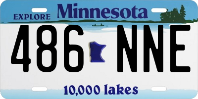 MN license plate 486NNE