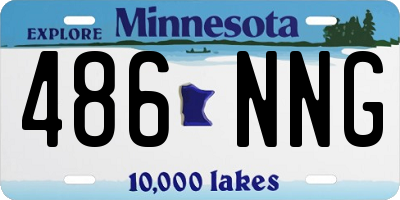 MN license plate 486NNG
