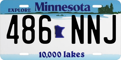 MN license plate 486NNJ