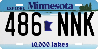 MN license plate 486NNK