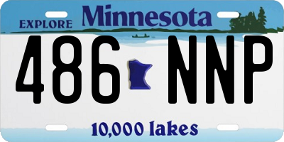 MN license plate 486NNP