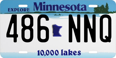 MN license plate 486NNQ