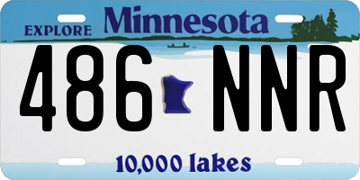 MN license plate 486NNR