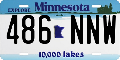 MN license plate 486NNW
