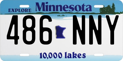 MN license plate 486NNY