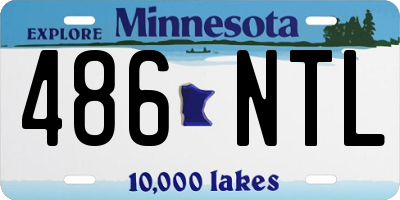 MN license plate 486NTL