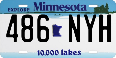 MN license plate 486NYH