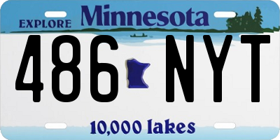 MN license plate 486NYT