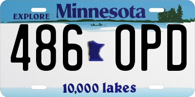 MN license plate 486OPD