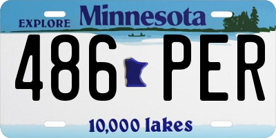 MN license plate 486PER