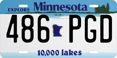 MN license plate 486PGD