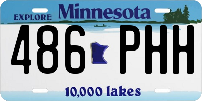 MN license plate 486PHH