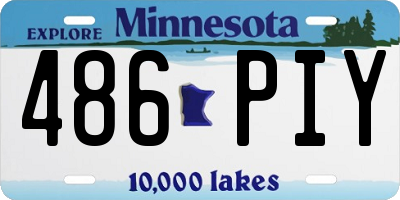 MN license plate 486PIY