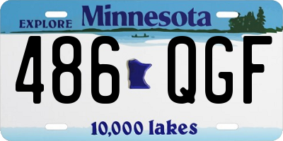 MN license plate 486QGF