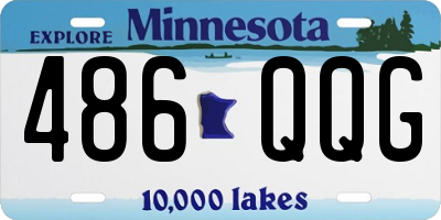 MN license plate 486QQG