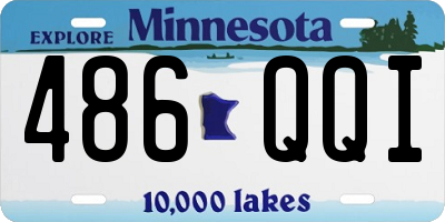 MN license plate 486QQI