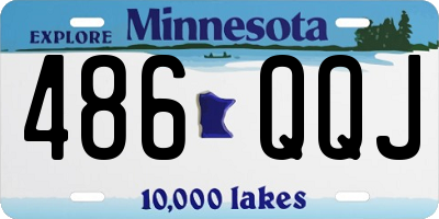 MN license plate 486QQJ