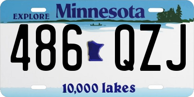 MN license plate 486QZJ