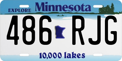 MN license plate 486RJG