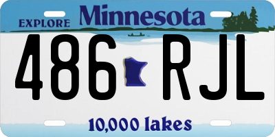 MN license plate 486RJL