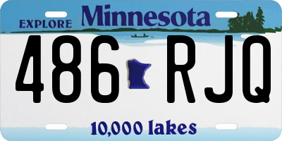 MN license plate 486RJQ