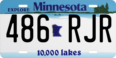 MN license plate 486RJR