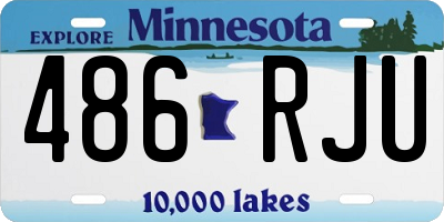 MN license plate 486RJU