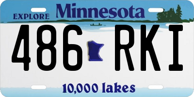 MN license plate 486RKI