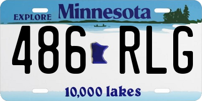 MN license plate 486RLG