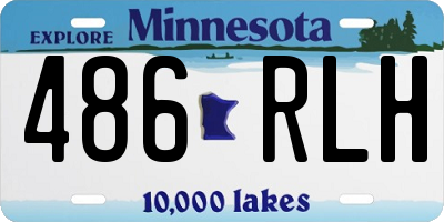 MN license plate 486RLH