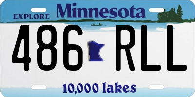 MN license plate 486RLL