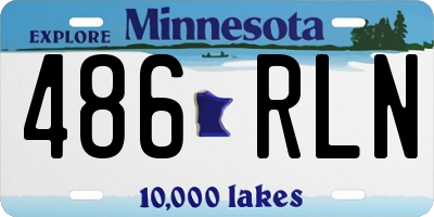 MN license plate 486RLN
