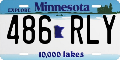 MN license plate 486RLY