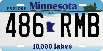 MN license plate 486RMB