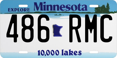 MN license plate 486RMC