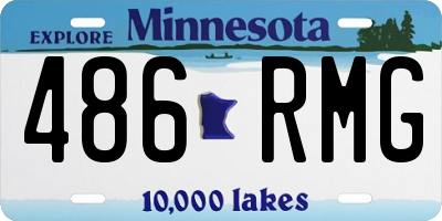 MN license plate 486RMG