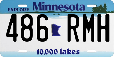MN license plate 486RMH