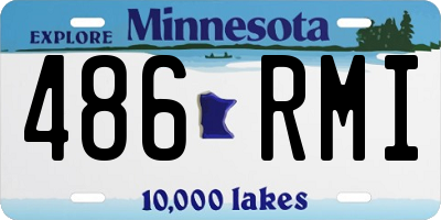 MN license plate 486RMI
