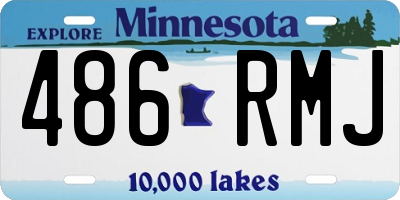 MN license plate 486RMJ