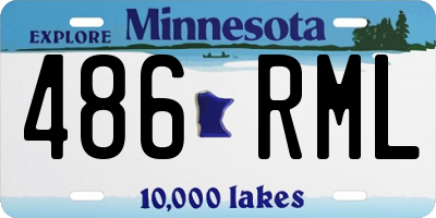 MN license plate 486RML