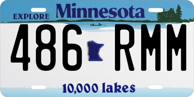 MN license plate 486RMM