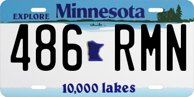 MN license plate 486RMN