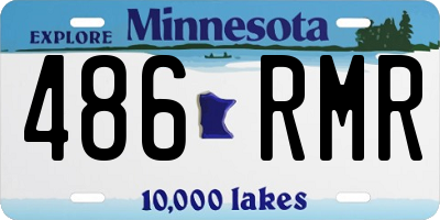MN license plate 486RMR