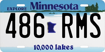 MN license plate 486RMS